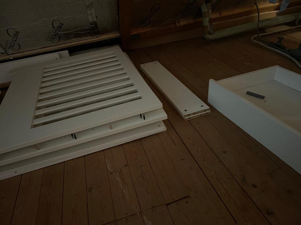 Witte bopita box met lade, Ophalen, Zo goed als nieuw