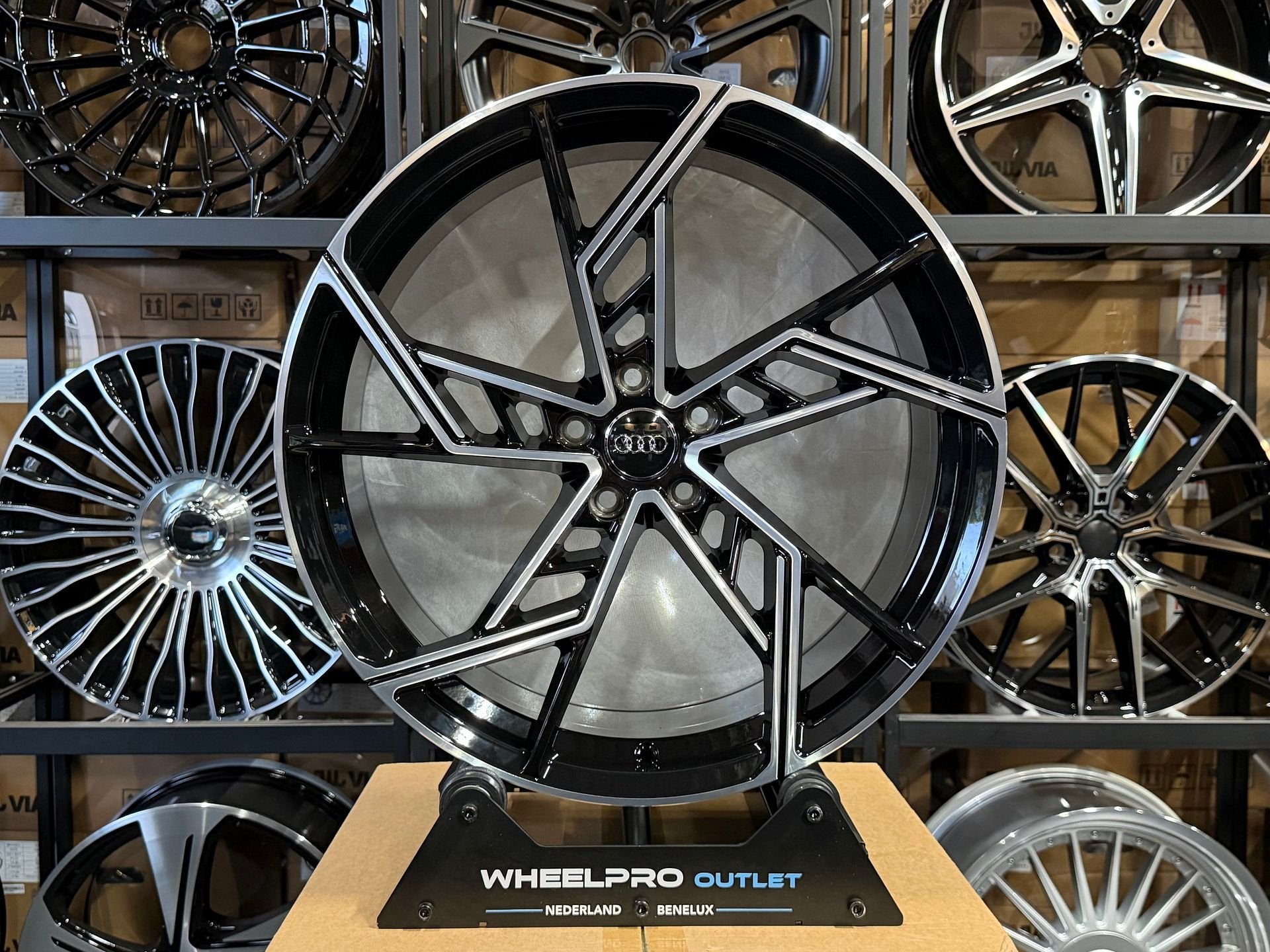21 inch Audi ABT velgen A4 A5 A6 A7 A8 Q3 Q5 Q7 8 RS4 RS5, Auto-onderdelen, Banden en Velgen, Velg(en), -, -, Nieuw