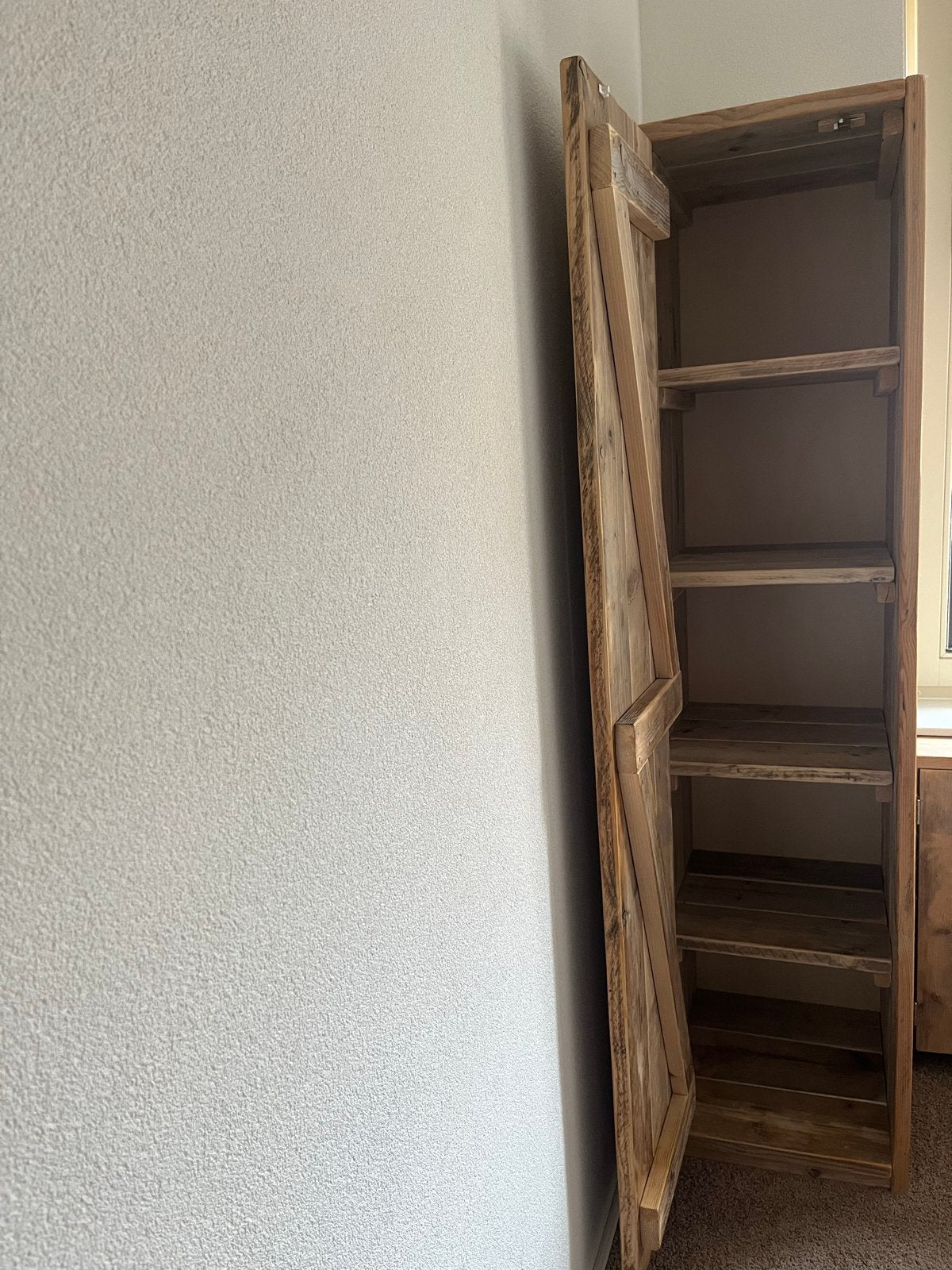 Eenpersoonsbed met opbergruimte en kledingkast, Huis en Inrichting, Slaapkamer | Bedden, Gebruikt, Eenpersoons, 90 cm, 200 cm