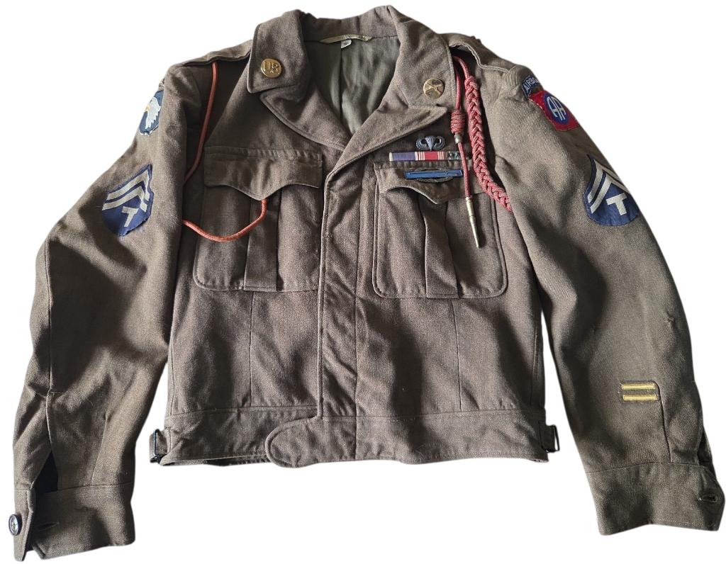 US WW2 101st & 82nd Airborne M-1944 Ike Jacket, Ophalen of Verzenden, Amerika, Kleding of Schoenen