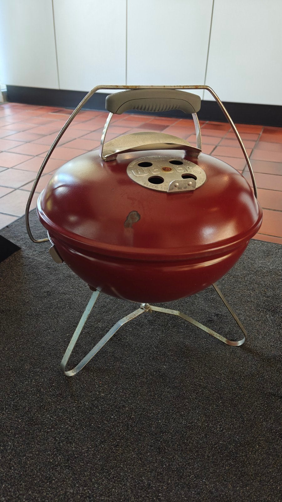 Weber tafelmodel BBQ met kolenstarter - Netjes en schoon, Ophalen of Verzenden, Gebruikt, Weber