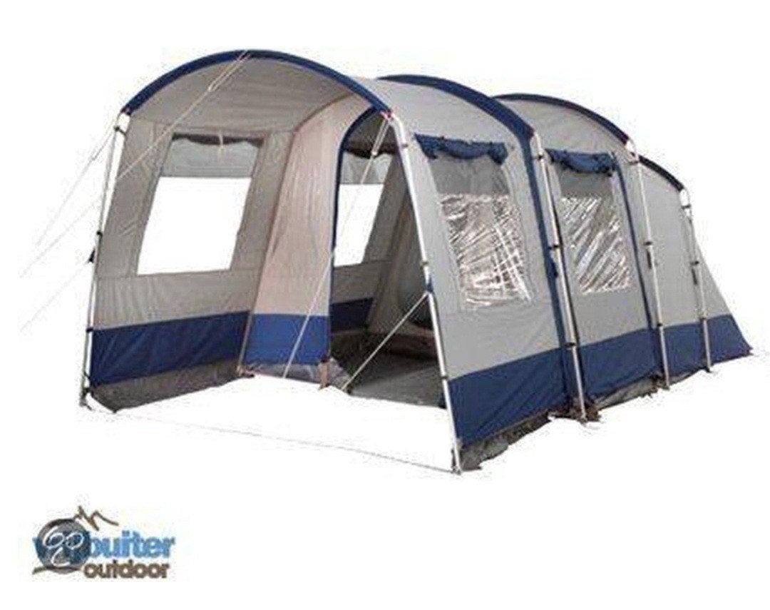 Te koop katoenen tunnel/ bungalow tent 4 persoons, Ophalen, Gebruikt, Tot en met 4