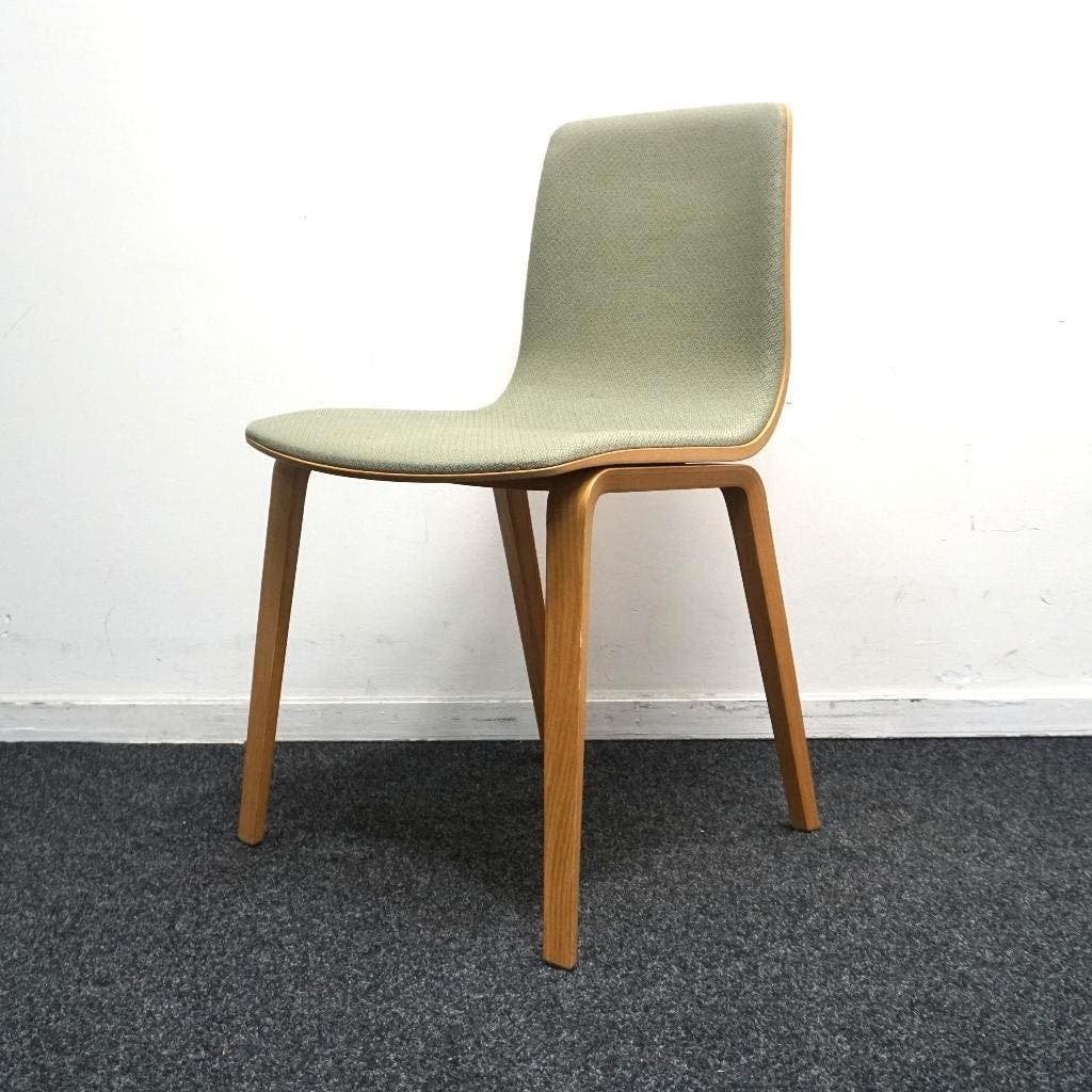 Arper Aava 02 Design Stoelen | Groen / Eiken | Eetkamerstoel