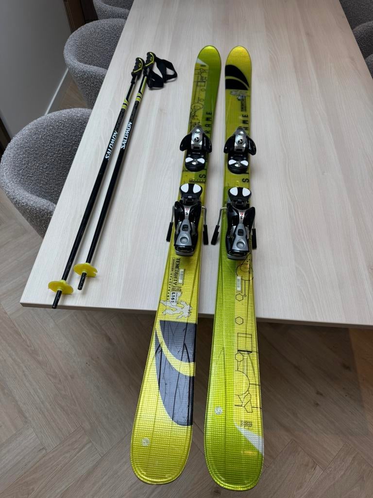 Salomon skies, Sport en Fitness, Skiën en Langlaufen, 160 tot 180 cm, Zo goed als nieuw, Ski's, Salomon