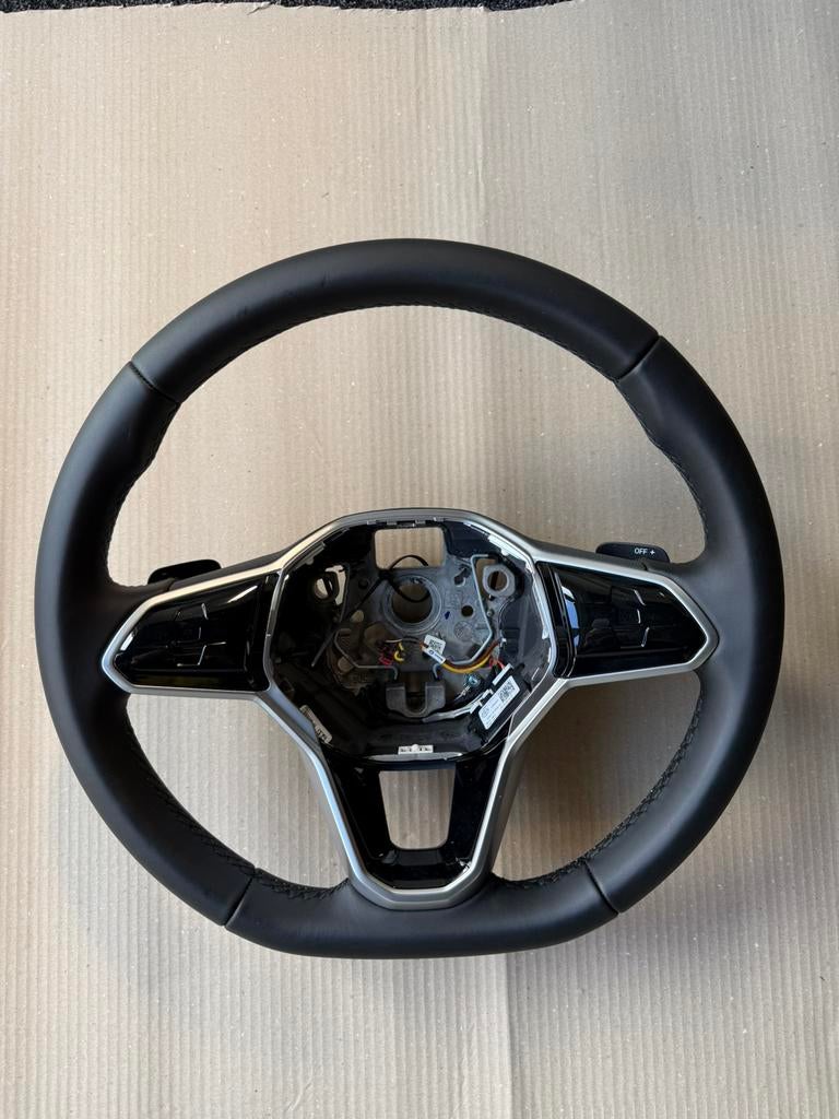 Leren stuur incl stuurbediening en flipper Vw Touareg, Auto-onderdelen, Besturing, Ophalen of Verzenden, Nieuw, Volkswagen