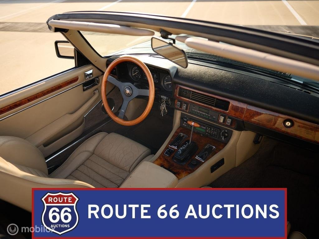 Jaguar XJ-S V12 Cabriolet | 1989 | Route 66 Auctions, Overige carrosserieën, Zwart, Bedrijf, Handgeschakeld