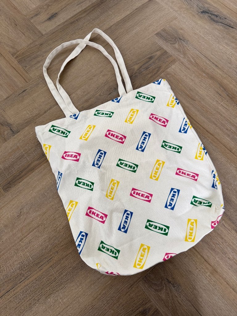 Nieuw Ikea wit roze limited edition Aurtiende katoenen tas, Ophalen of Verzenden, Nieuw, Wit, Schoudertasje