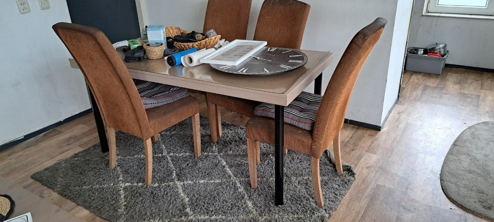 Eettafel Gebruikt, Gebruikt, 100 tot 150 cm, 50 tot 100 cm, Modern