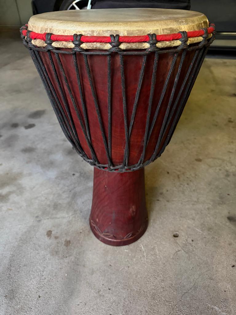 Djembe met draagtas, Muziek en Instrumenten, Percussie, Ophalen, Gebruikt, Trommel