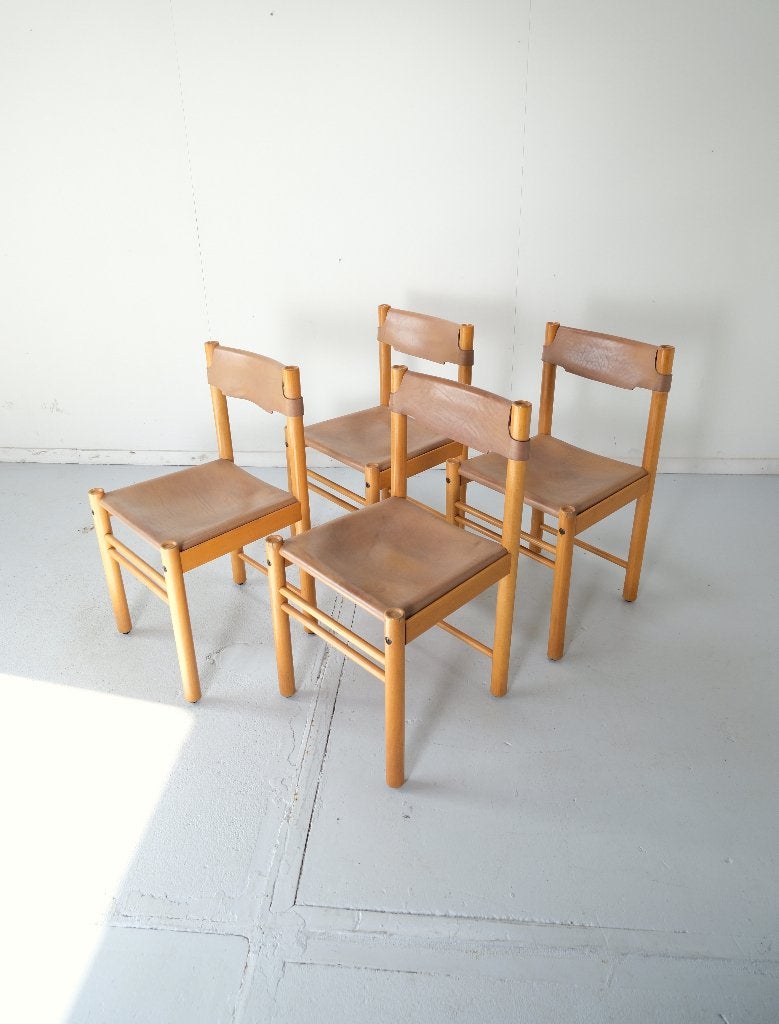 Stoelen (Safari, ibisco sedie, leer, 4x), Ophalen, Overige kleuren, Hout, Vier