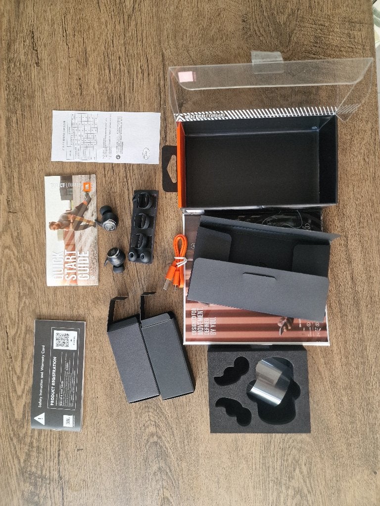 JBL reflect Flow Pro - geen oplaadcase, Telecommunicatie, Mobiele telefoons | Oordopjes, Zwart, Bluetooth, Ophalen of Verzenden