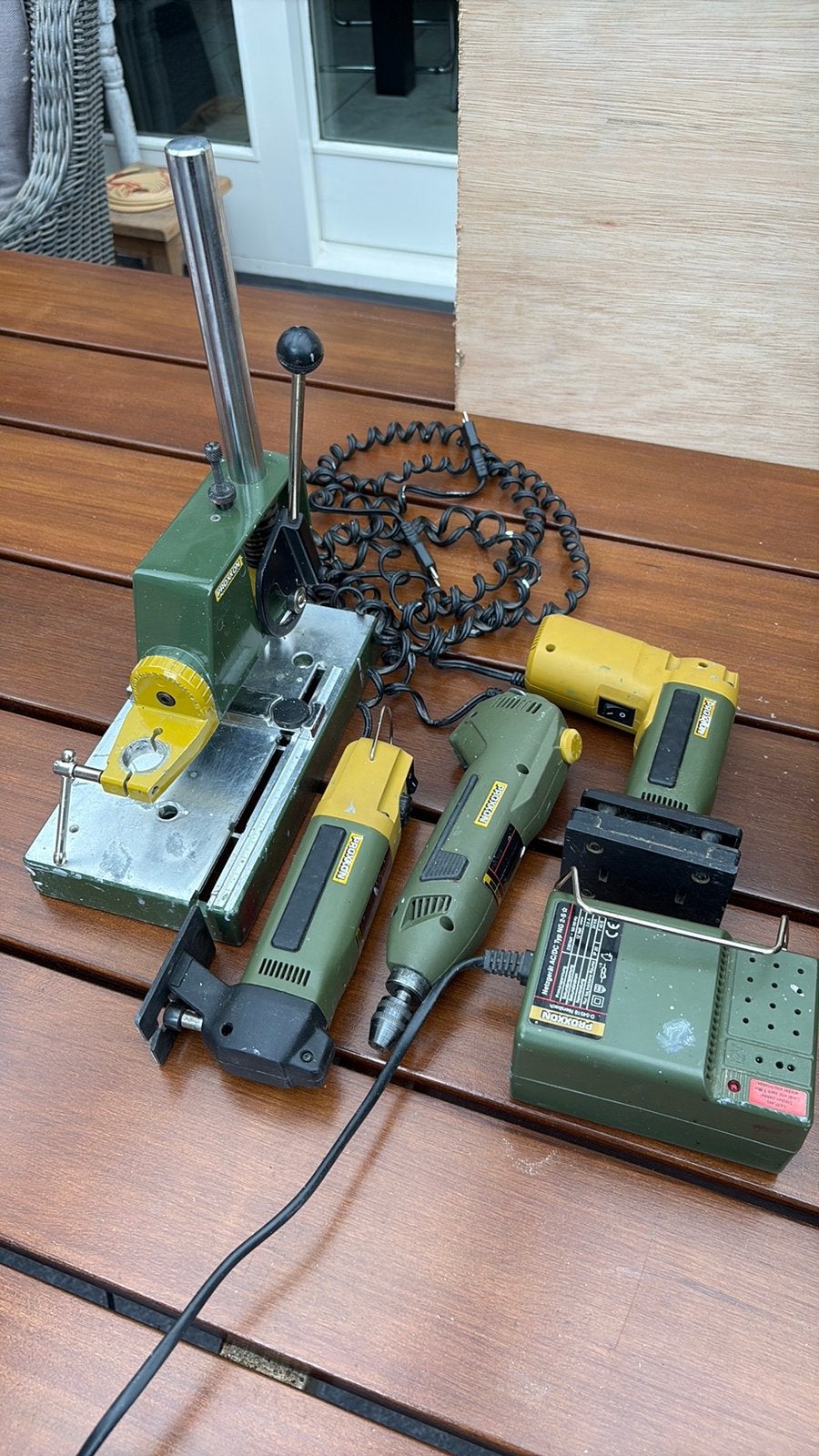 Proxxon Micromot Gereedschapset met Boorstandaard, Ophalen, Gebruikt, Gereedschapsset, Overige merken