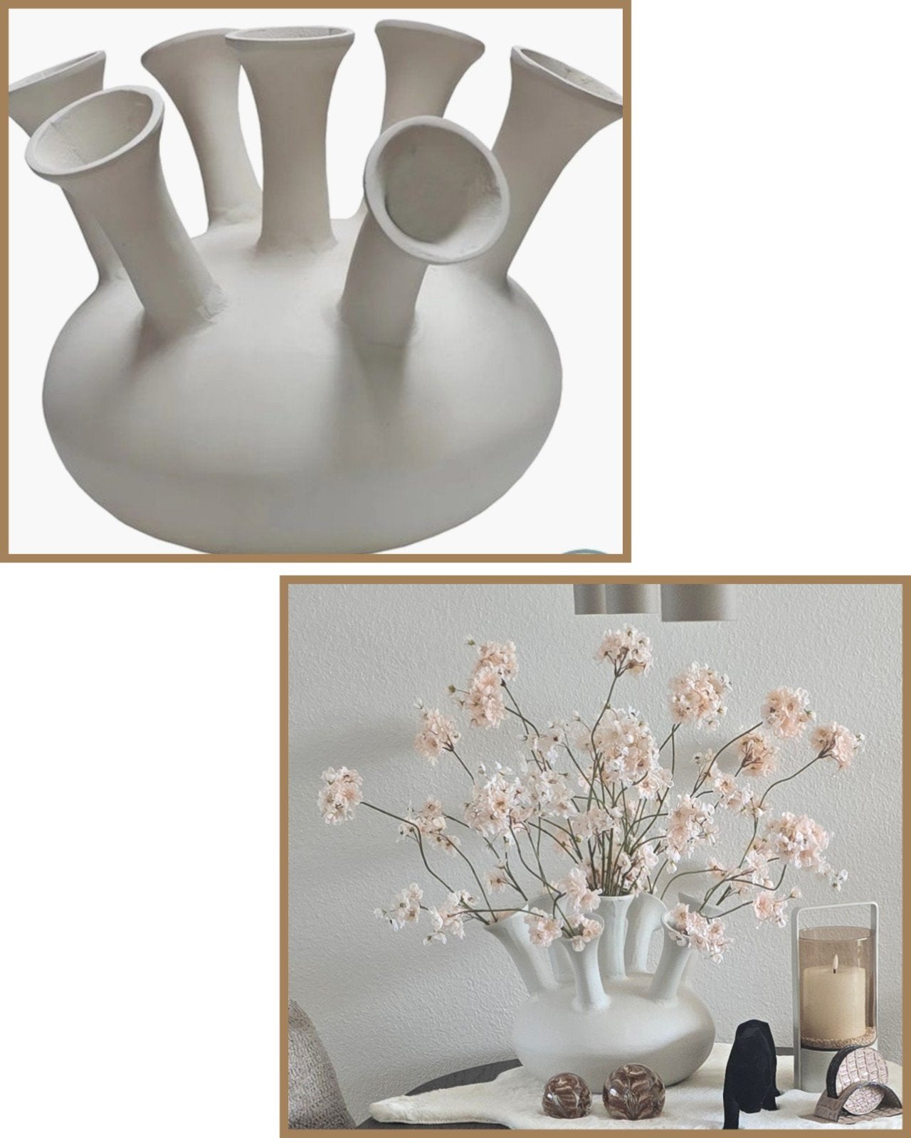 Prachtige tulpen/toetervaas met of zonder bloemen, Ophalen, Zo goed als nieuw, Overige kleuren