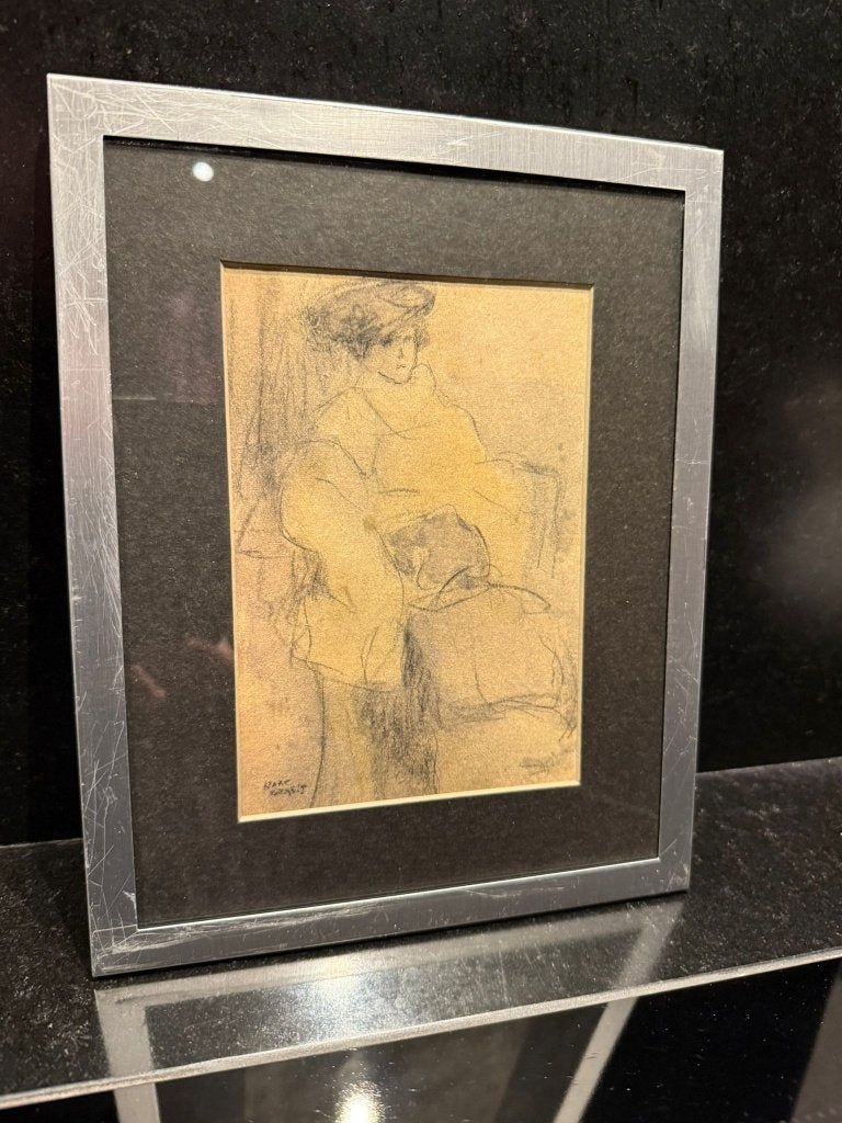 Isaac Israëls  Uniek werk  Tekening op papier, Antiek en Kunst, Kunst | Schilderijen | Klassiek, Ophalen