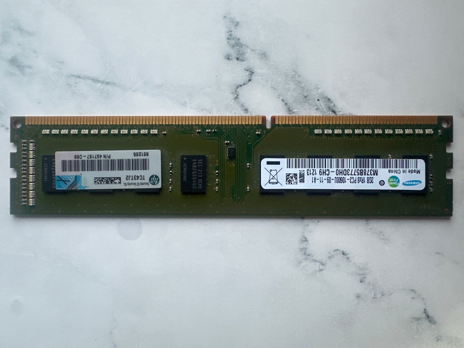 Samsung 2GB DDR3 RAM Geheugenmodule voor Desktop/Laptop, Gebruikt, Verzenden, Server, DDR3