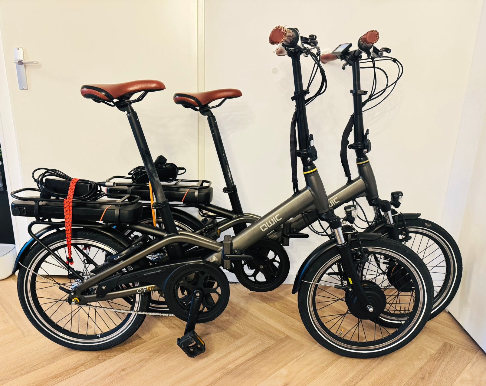 2x ZGAN Qwic FN7 elektrische vouwfietsen gereviseerde accu’s, Ophalen, Zo goed als nieuw, 20 inch of meer, Versnellingen