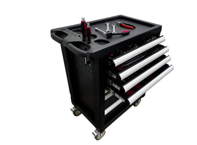 Professionele gereedschapswagen 154-delig – €475,-, Transportkar, 100 liter of meer, Nieuw, Outlethal