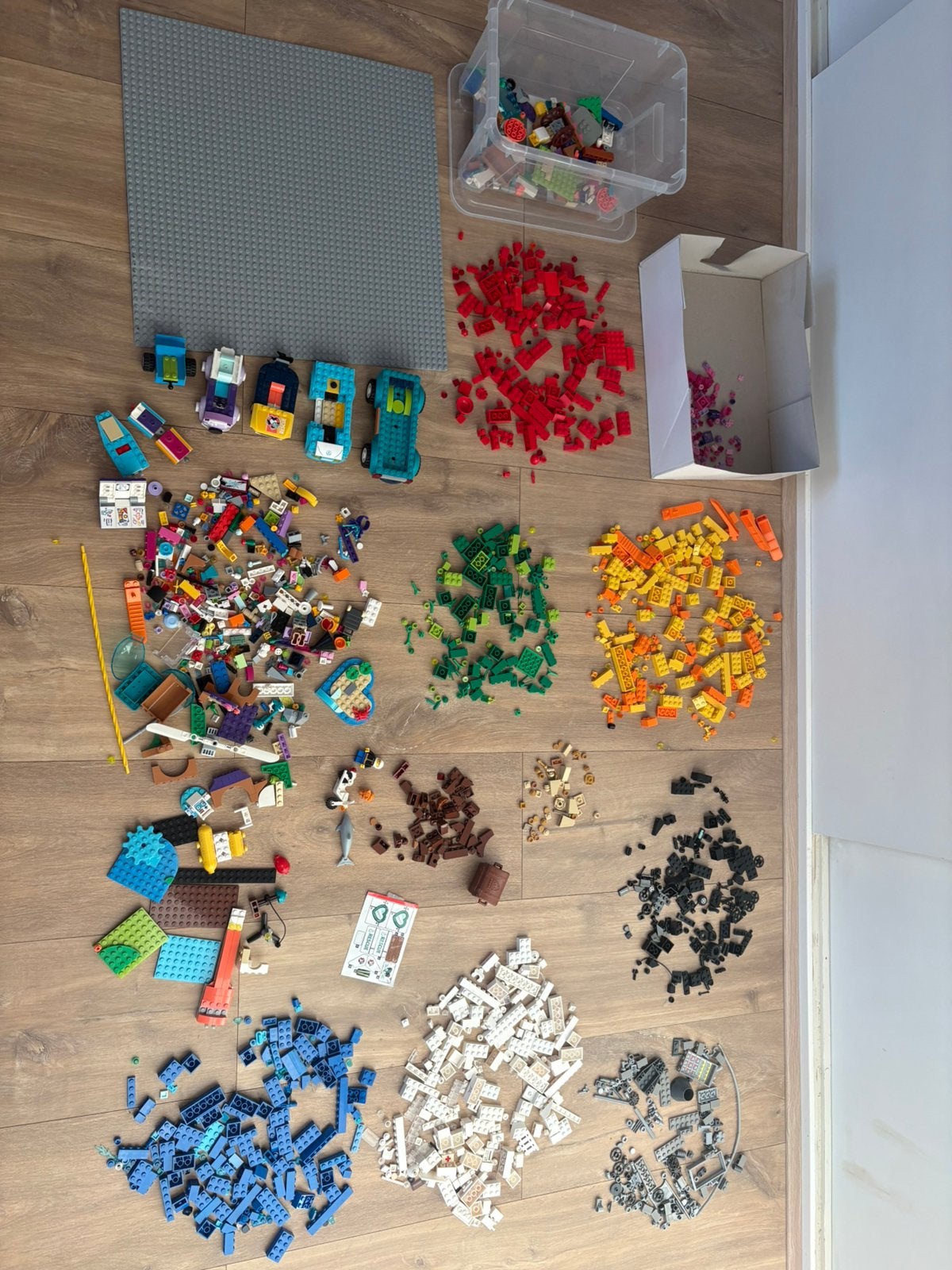 Lego partij veel bouwsteentjes, auto’s bouwplaat accessoires, Ophalen of Verzenden
