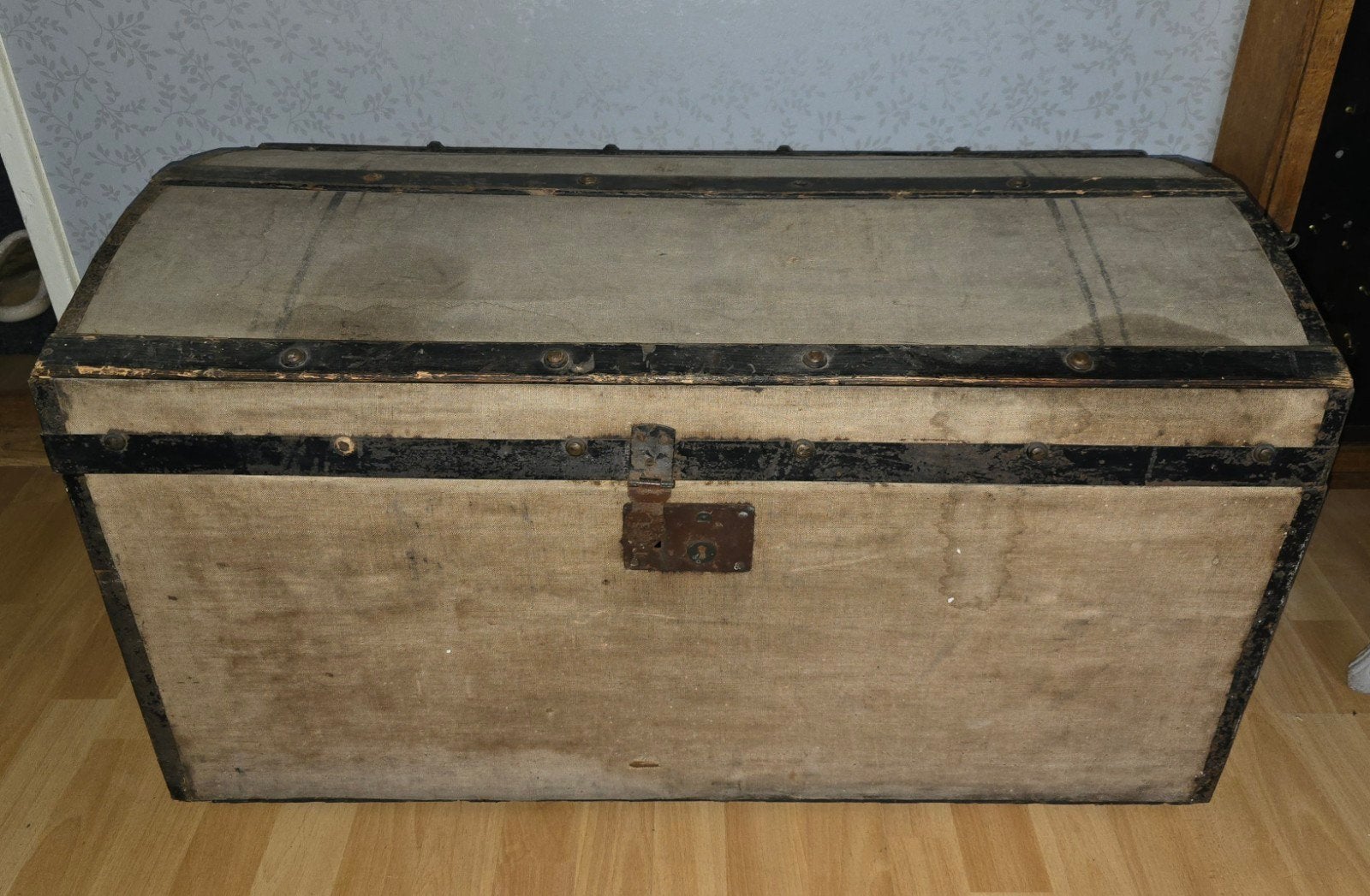 Oude scheepskist schatkist, Ophalen, Gebruikt, Minder dan 50 cm