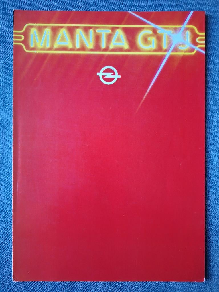 Brochure OPEL MANTA GTJ - NL, Verzenden, Gelezen, Opel