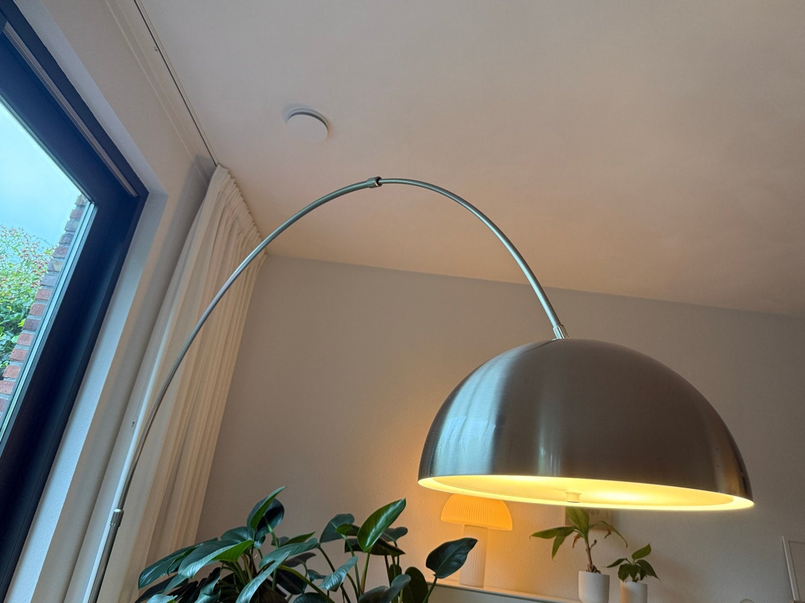 Estiluz Booglamp Nikkel Design Vloerlamp, Ophalen, Gebruikt, Metaal, 150 tot 200 cm