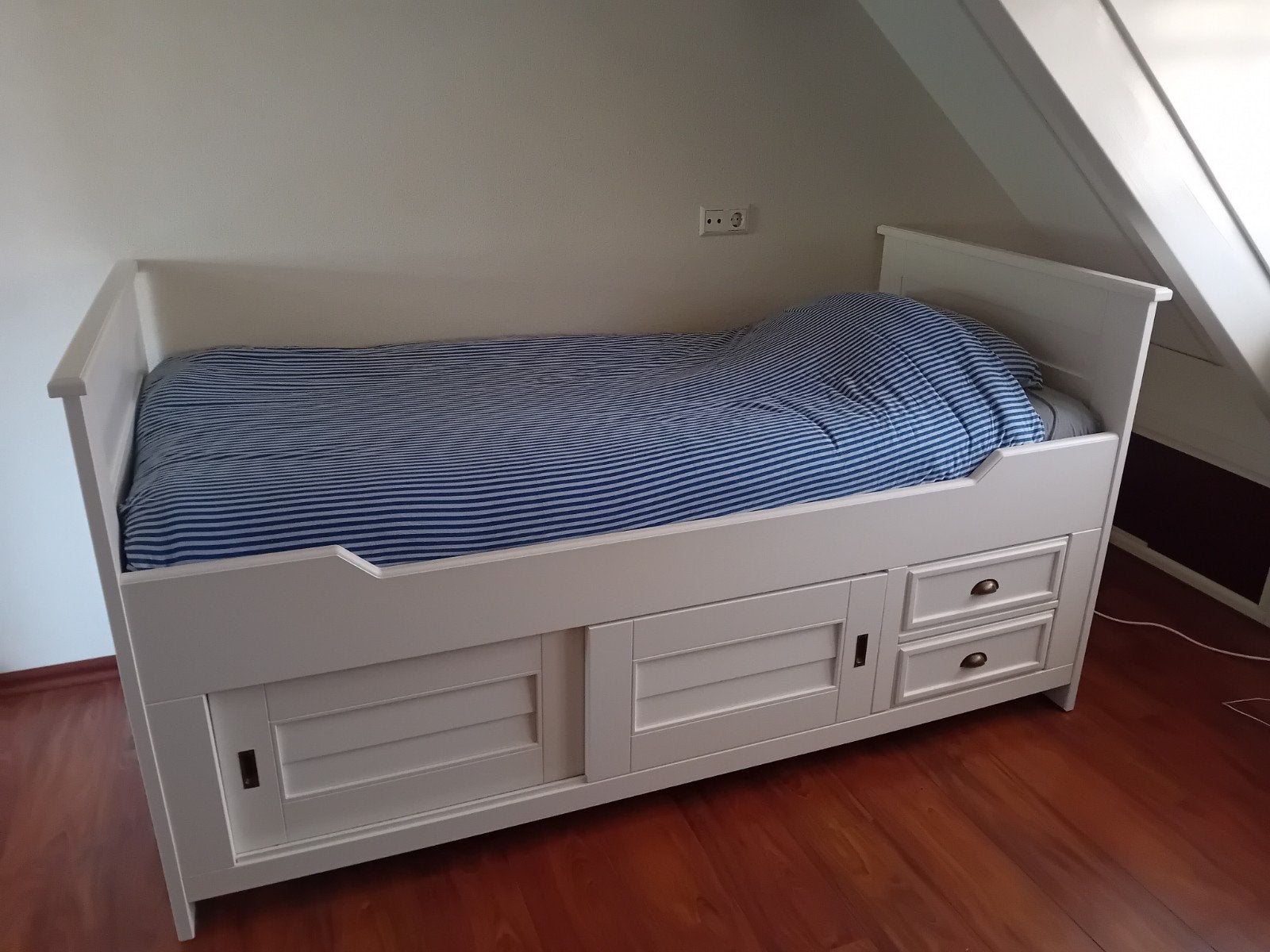 Bed Bateau Wit - Kajuitbed7, Huis en Inrichting, Ophalen, Gebruikt, 90 cm, Eenpersoons