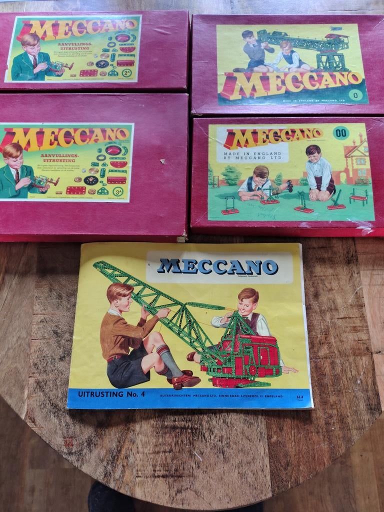 Meccano beginners-dozen in redelijke staat, Kinderen en Baby's, Speelgoed | Bouwstenen, Gebruikt, Overige merken, Ophalen of Verzenden