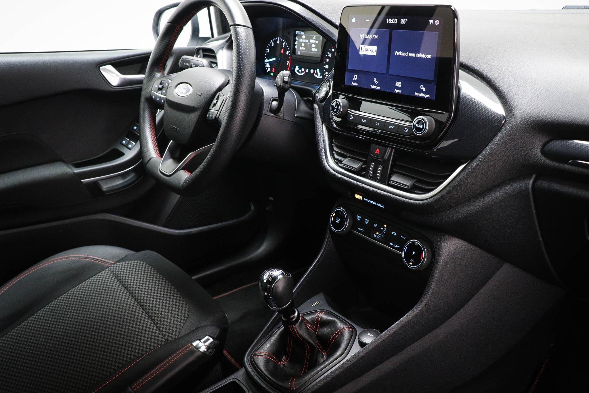 Ford Fiesta 1.0 EcoBoost ST-Line | CLIMA | DAB | APPLE | TRE, Voorwielaandrijving, Stof, Gebruikt, Origineel Nederlands