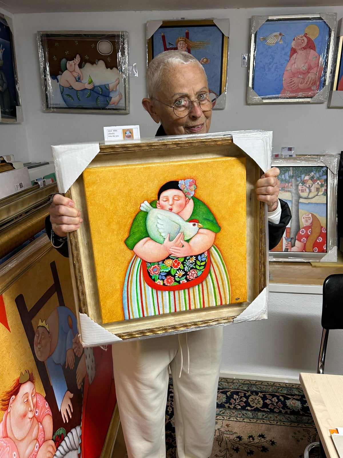 Ada Breedveld schilderij, Ophalen of Verzenden