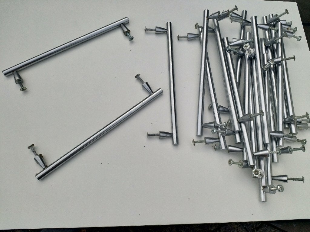 Metalen handgrepen, 21 stuks, Ophalen of Verzenden, Gebruikt, Overige typen