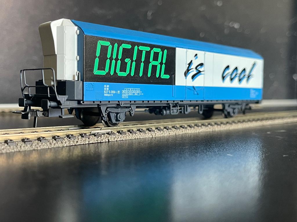 DB-0284: 2-assige Koelwagon - DIGITAL is cool, Gelijkstroom, Wagon, Ophalen of Verzenden, Zo goed als nieuw