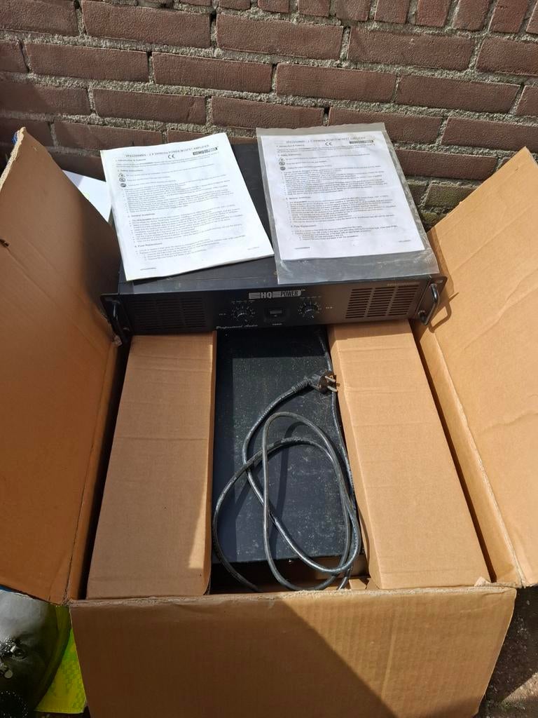 HQ power versterker 2x, Audio, Tv en Foto, Versterkers en Receivers, Ophalen, Gebruikt