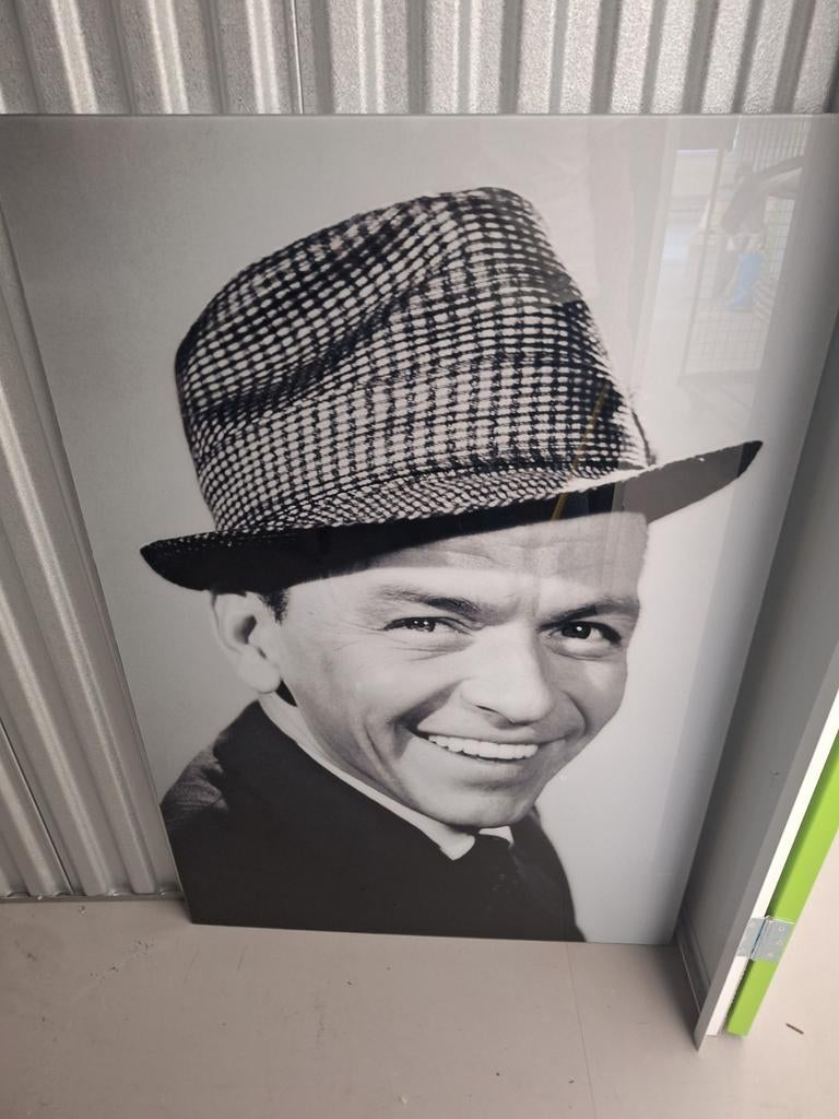 Frank Sinatra Portret op Plexiglas - Countryfield, Ophalen, Oorspronkelijke maker, 75 tot 100 cm, Print