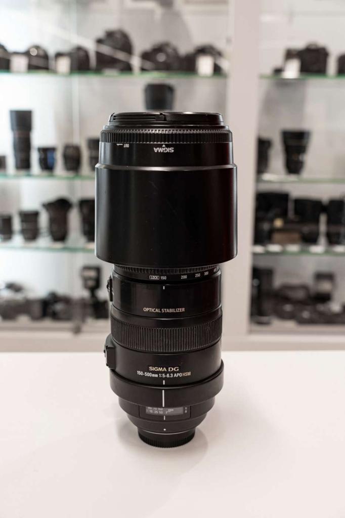 Sigma 150-500 F5-6.3 APO DG OS voor Nikon (Foto-Groep Doorn), Niet ingevuld, Gebruikt, Niet ingevuld, Zoom