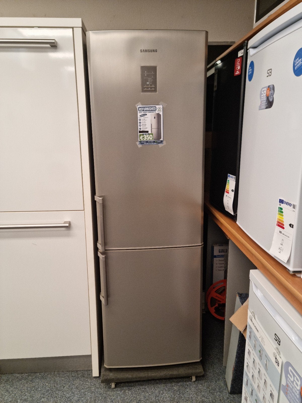 Samsung Refurbished Koel/Vries Combinatie, 200 liter of meer, Ophalen, Refurbished, Met aparte vriezer