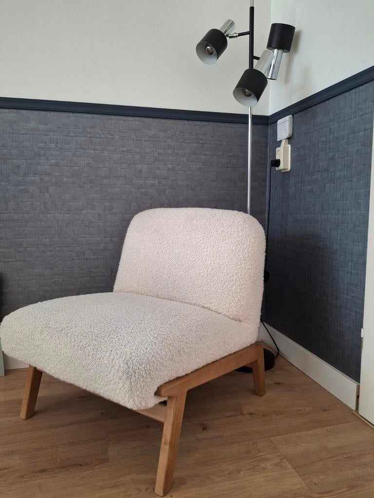 Zara Home stoel, Huis en Inrichting, Stoelen, Zo goed als nieuw, Eén, Hout, Stof, Overige kleuren, Ophalen