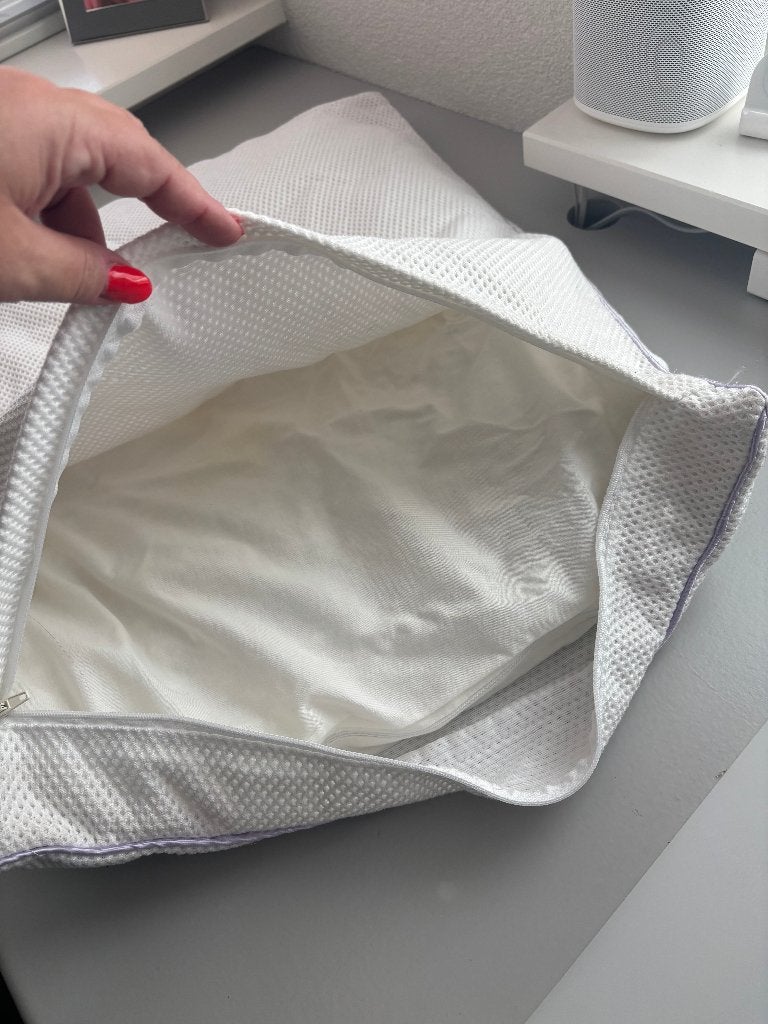 Aerosleep kinderkussen 50x60 cm (Aerosleep Safe Sleep Large), Gebruikt, Jongetje of Meisje, Wit, Eenpersoonsbed