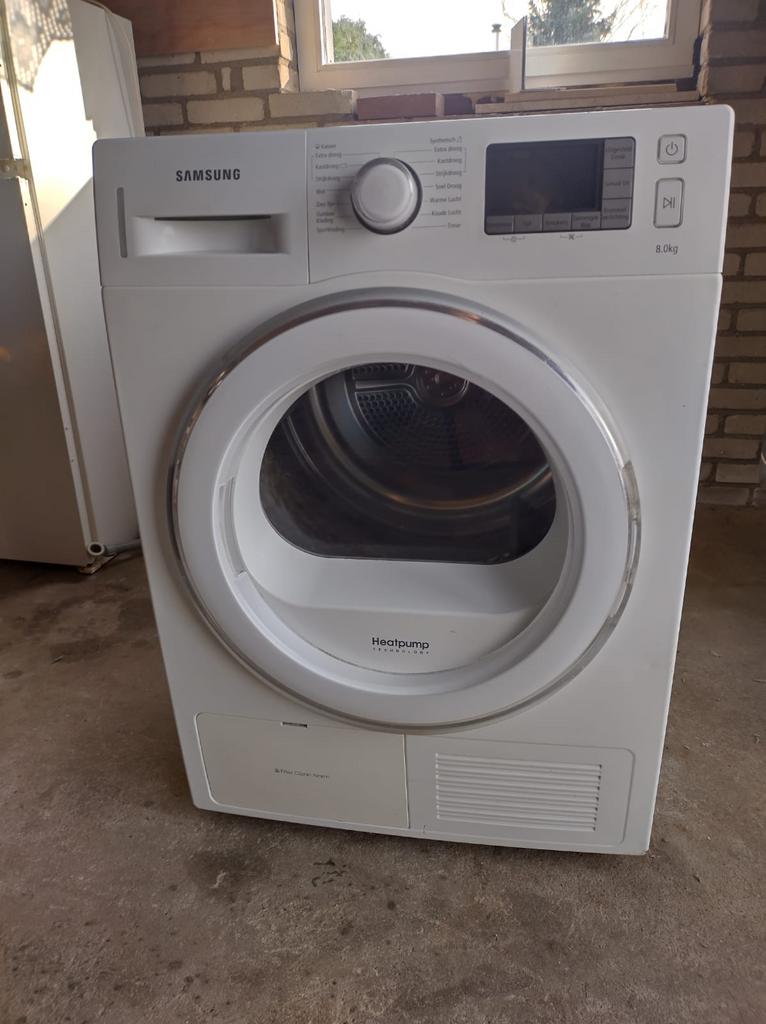 Samsung DV80F5E5HGW warmtepompdroger, Minder dan 85 cm, 8 tot 10 kg, Ophalen of Verzenden, Zo goed als nieuw
