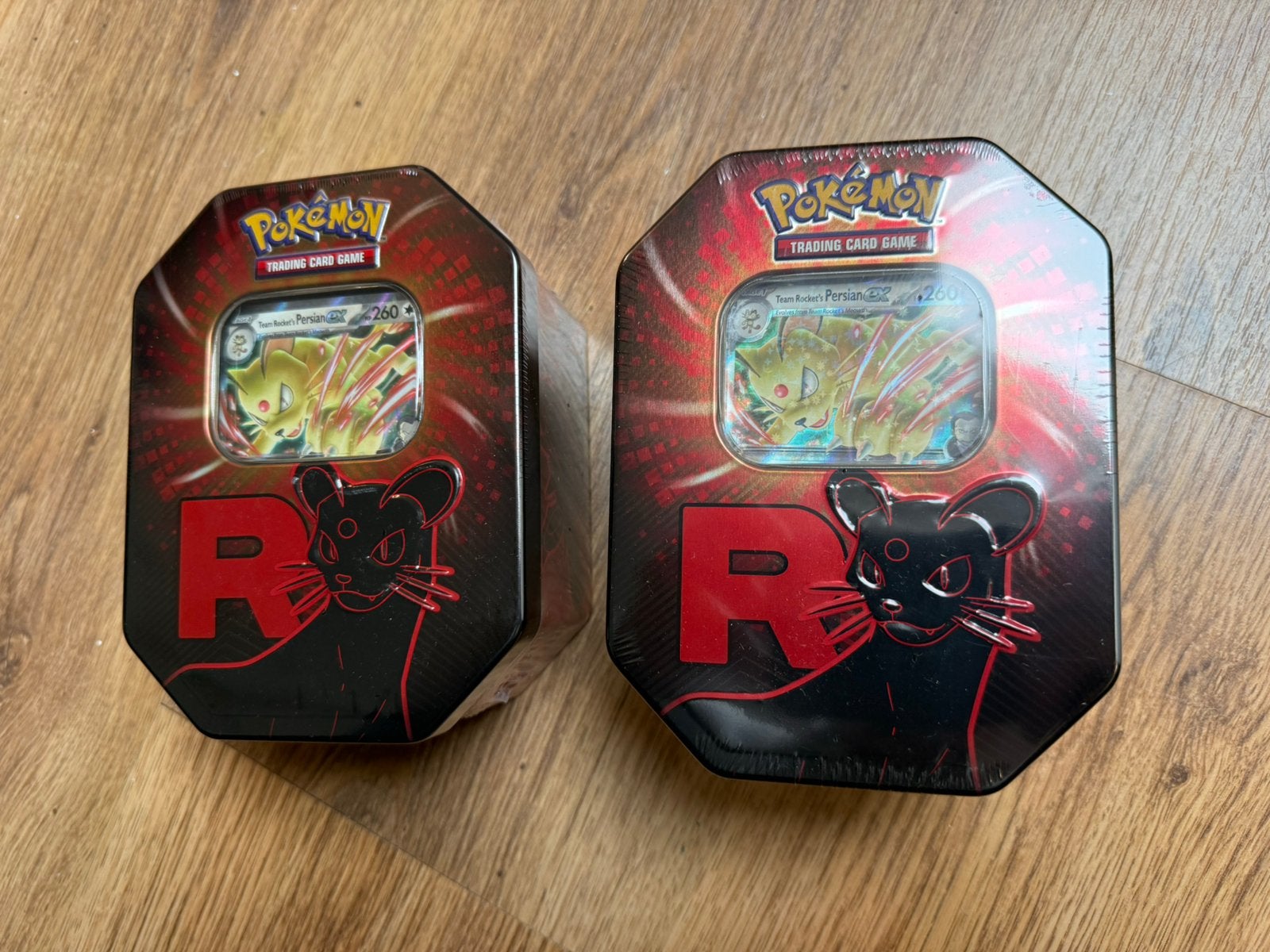 2 x Pokémon Destined Rivals Persian EX Tin sealed 48, Ophalen of Verzenden, Nieuw, Boosterbox