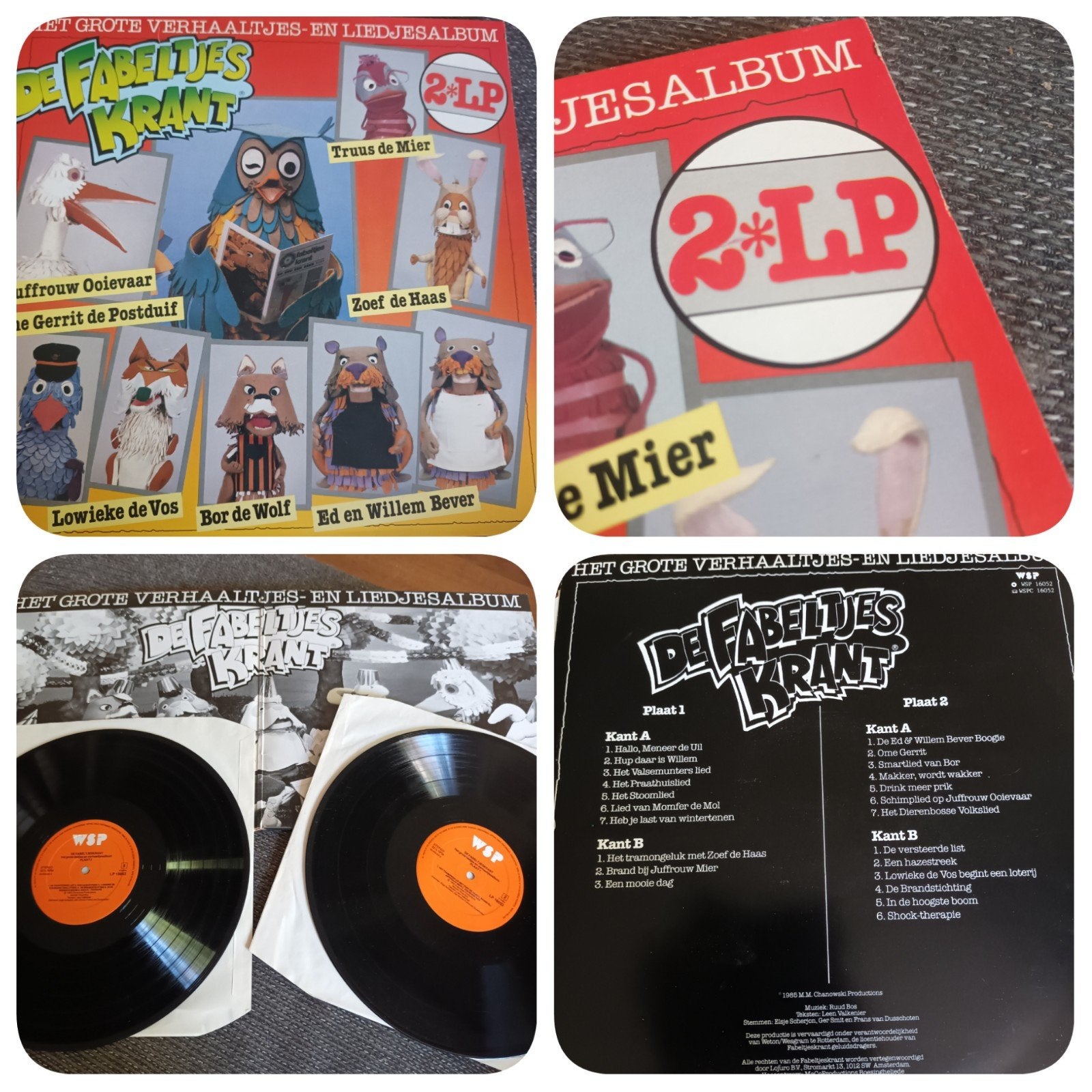 De Fabeltjeskrant - Dubbel lp 1985/ prima conditie, Cd's en Dvd's, Ophalen of Verzenden, Gebruikt