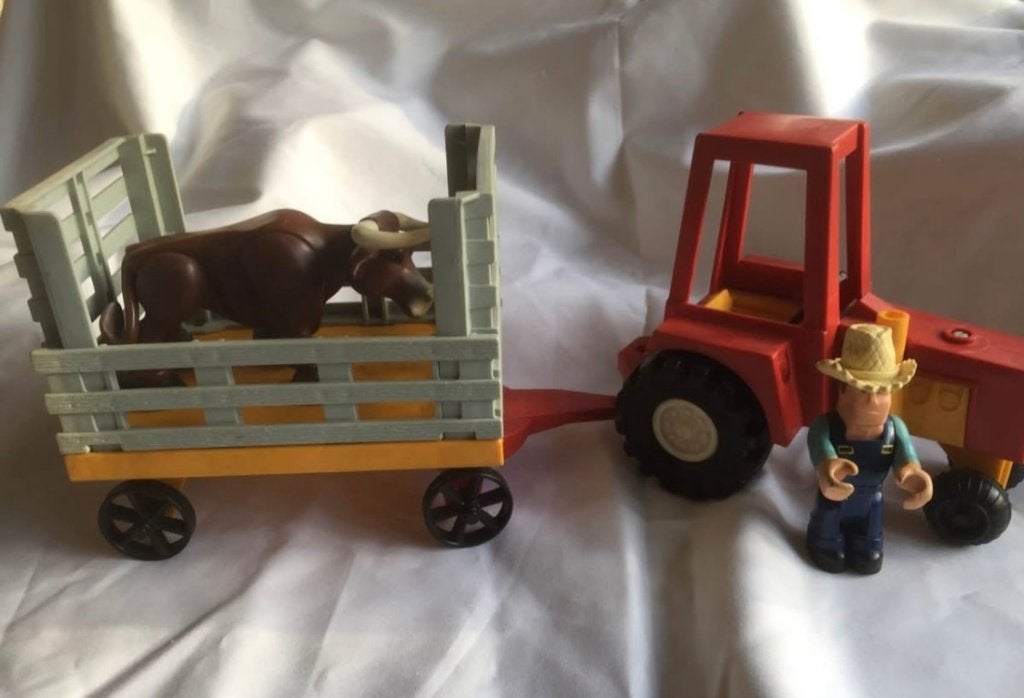 Fisher price tractor met kar, Ophalen, Gebruikt, Auto of Voertuig
