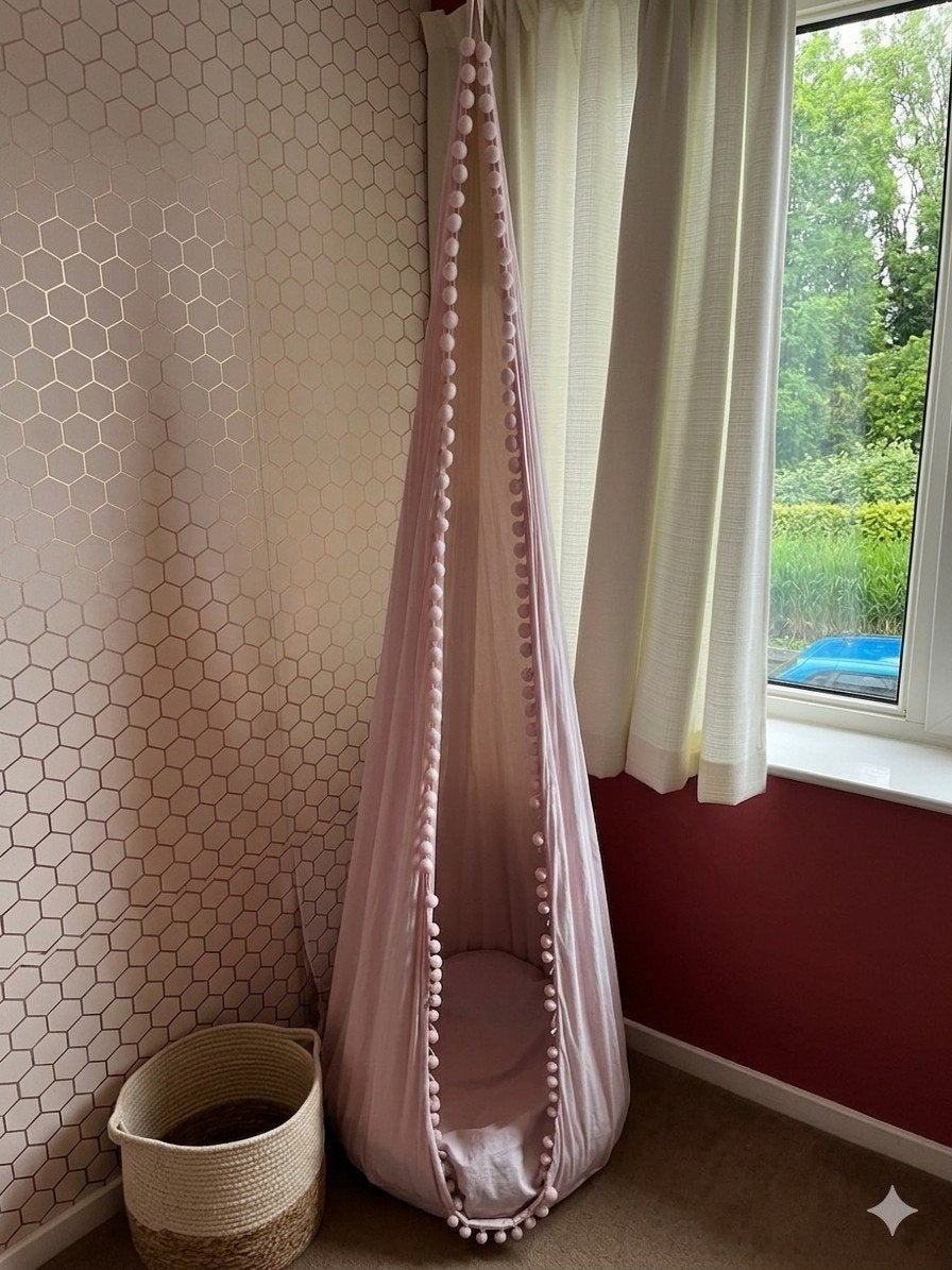 Hangende zitzak met kussen - Roze, Ophalen, Roze