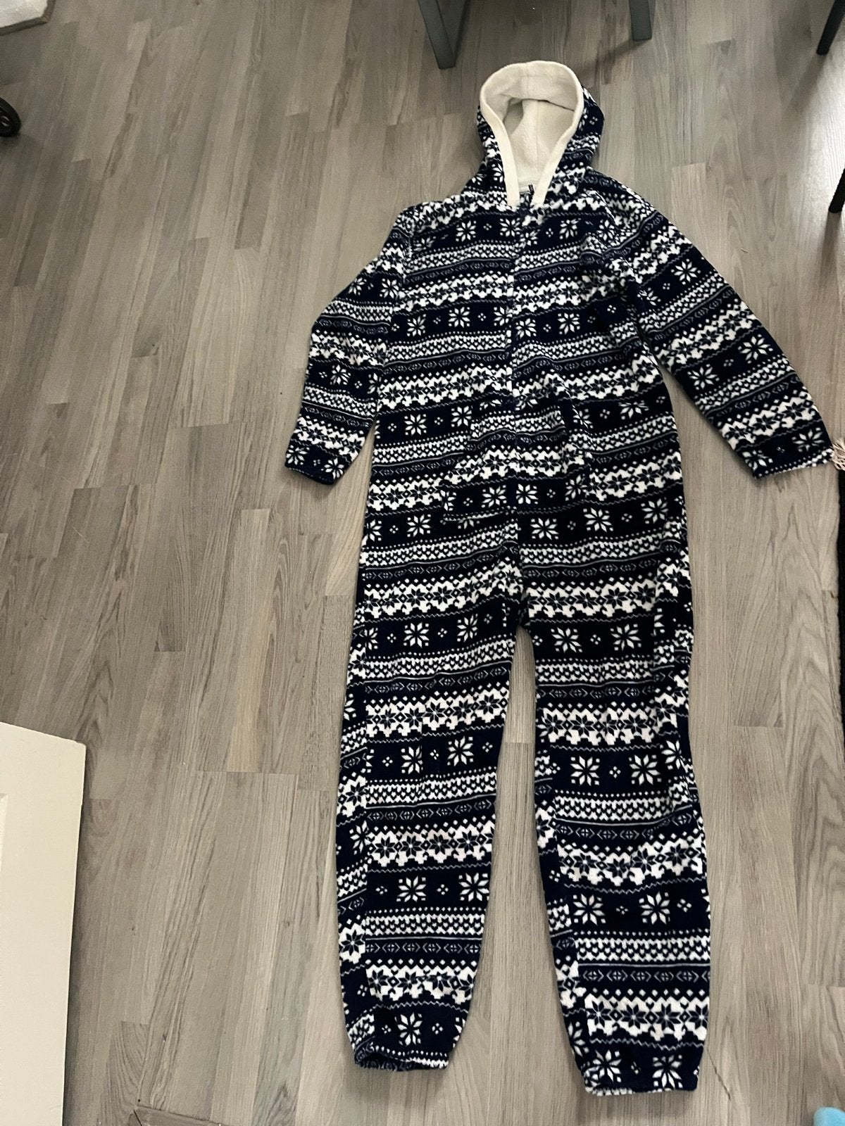 Warme Onesie met Noors Patroon - Maat L/XL, Kleding | Dames, Huispakken, Ophalen of Verzenden, Zo goed als nieuw, Maat 42/44 (L)
