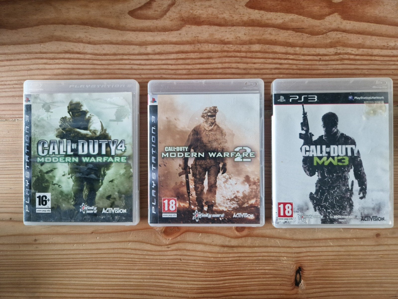 Modern Warfare 1, 2, 3 PS3, Avontuur en Actie, Vanaf 18 jaar, 1 speler, Ophalen of Verzenden