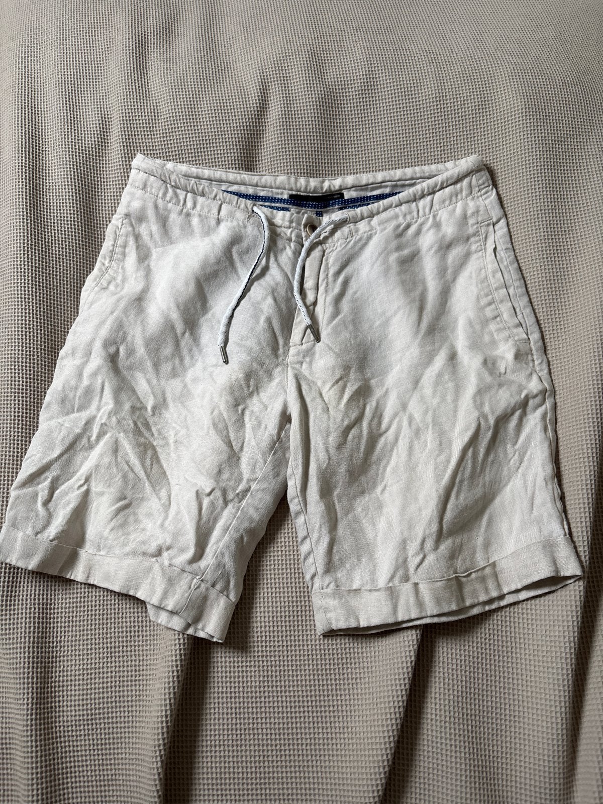 Zara short linnen mt S, Ophalen of Verzenden, Gedragen, Maat 46 (S) of kleiner, Beige