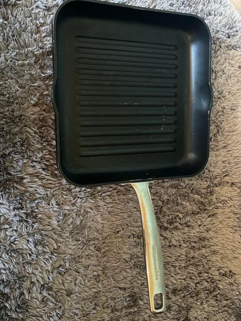 KitchenAid Grillpan, Huis en Inrichting, Ophalen of Verzenden, Zo goed als nieuw, Overige materialen, Koekenpan of Braadpan