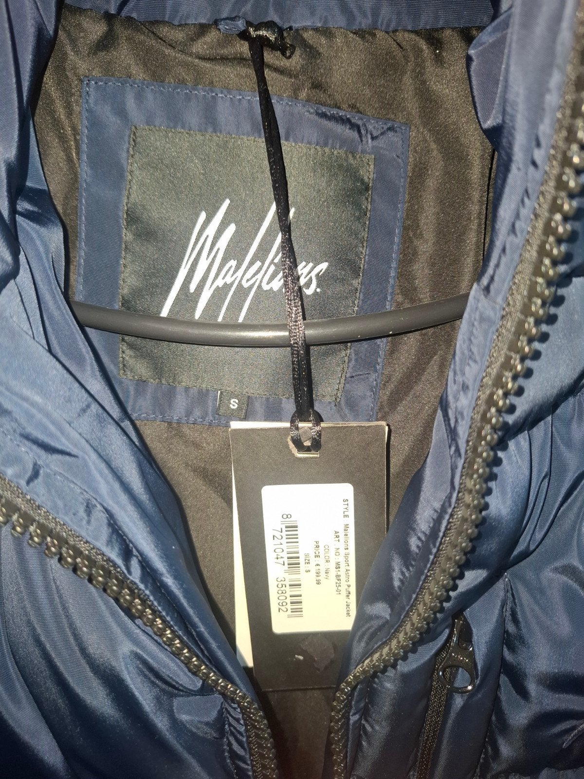 Malelions Winterjas S NIEUW, Ophalen, Blauw, Malelions, Nieuw