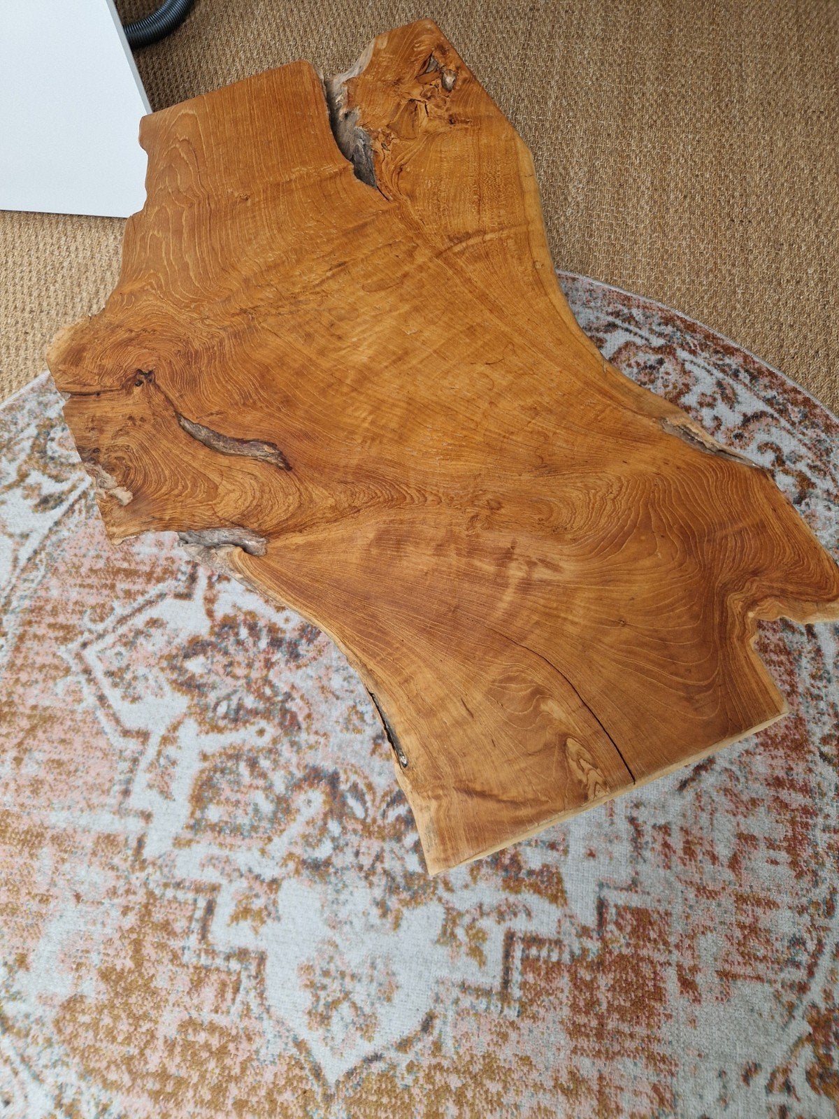 Bijzet boomstamtafel, Ophalen