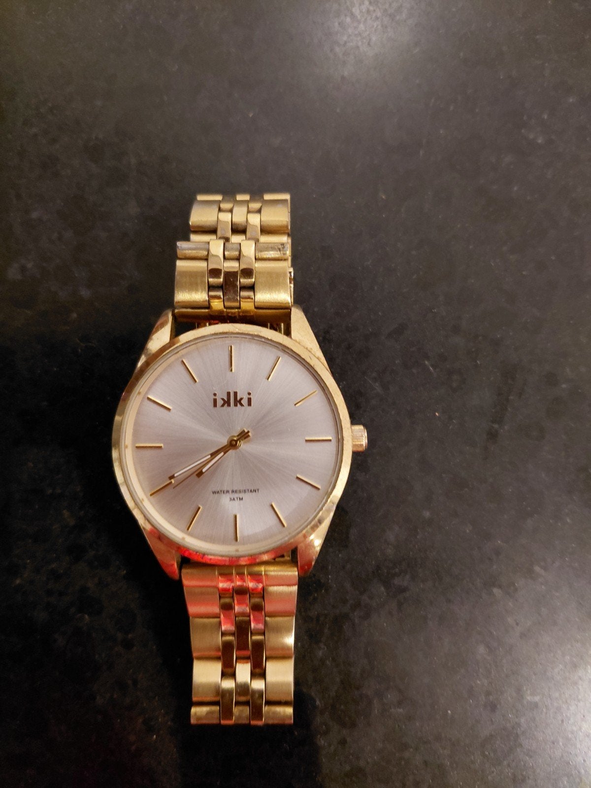 Goudkleurig Ikki horloge in zeer goede staat, Polshorloge, Zo goed als nieuw, Goud, Goud