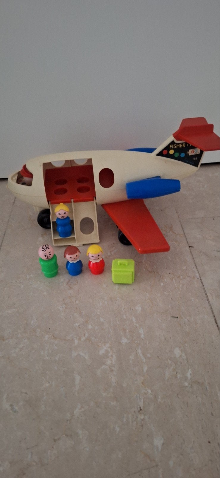 fisherprice vliegtuig met passagiers en bagage, Ophalen of Verzenden, Zo goed als nieuw